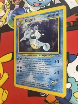 Kingdra 8/111 Holo Rare Pokemon TCG: Neo Genesis Unlimited Holo - LP - Image 3