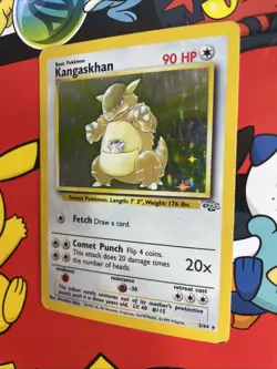 Pokemon TCG Kangaskhan Jungle Holo Card 5/64 Unlimited Rare, LP/MP Condition - Image 3