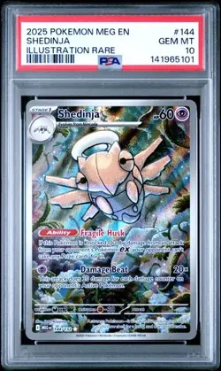 Shedinja Meg Mega Evolution 144 Illustration Rare PSA 10 Pokemon Gem Mint - Image 1