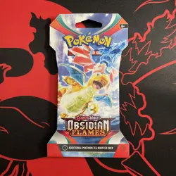Pokemon Scarlet & Violet Obsidian Flames Sealed Booster Sleeved Pack - Dragonite - Image 1