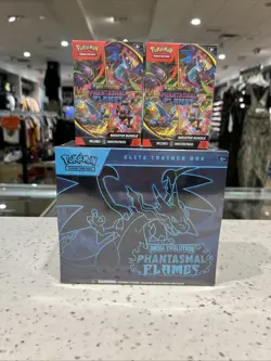 Pokemon TCG Phantasmal Flames ETB And 2x Booster Bundle Lot New Sealed - Image 1