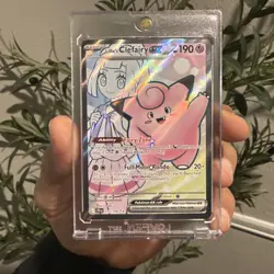 Pokemon TCG Lillie's Clefairy EX Journey Together. Just Took It Out The Pack. - Image 1