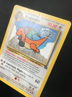 Dragonite #5 Wizards of the Coast black star promo Pokemon non-holo rare card - Image 2