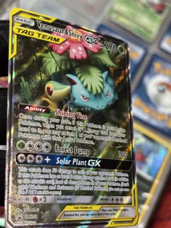 Pokemon Venusaur & Snivy GX TAG TEAM Promo Holo SM229 HP 270 Basic Card - Image 1