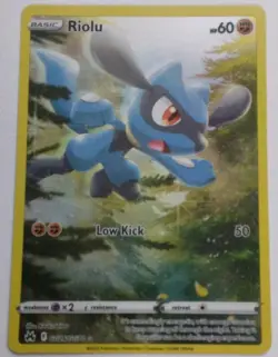 Pokemon TCG Riolu GG26 Crown Zenith Galarian Gallery Ultra Rare Holo English - Image 1