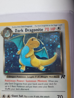 2000 Pokemon Dark Dragonite 5/82 Holo With Swirl Rare Team Rocket WOTC Vintage - Image 3