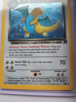 2000 Pokemon Dark Dragonite 5/82 Holo With Swirl Rare Team Rocket WOTC Vintage - Image 4