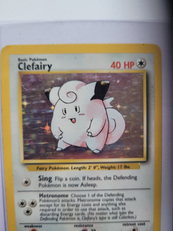 Pokemon TCG Clefairy Base Set 5/102 Holo Unlimited Holo Rare - Image 3
