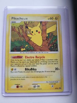 Pikachu Pokemon Diamond & Pearl Black Star Promo #DP16 2007 MP-HP - Image 4