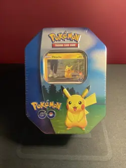 POKEMON TCG GO PIKACHU COLLECTORS TIN *BRAND NEW FACTORY SEALED* - Image 1