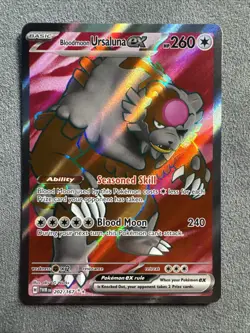 Pokemon TCG Bloodmoon Ursaluna ex 202/167 Sv06: Twilight Masquerade Holo - Image 1