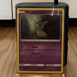 Pokemon Mimikyu Promo Holo Basic SM29 Sm 70 HP LIGHT EDGE DAMAGE - Image 1