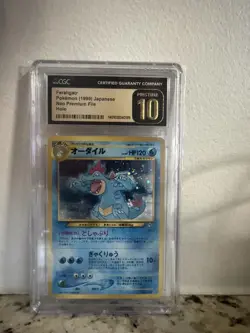 Pokemon TCG Feraligatr Neo Premium File Pristine CGC 10 - Image 1