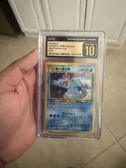 Pokemon TCG Feraligatr Neo Premium File Pristine CGC 10 - Image 2