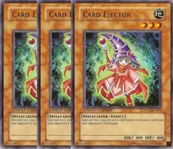 Yugioh Card Ejector x 3 - Limited Edition Ultra Rare NM - Free Holographic Card - Image 1
