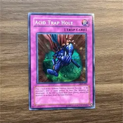 Yu-Gi-Oh! Acid Trap Hole DDS-005 Dark Duel Stories Secret Rare Konami Unlimited - Image 1