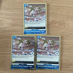 3x Gravity Blade Raging Tiger | OP06-058 | Rare | One Piece TCG - Image 1