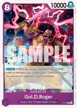 NM-Mint, English One Piece Gol.D.Roger (Store Tournament 2025 Vol. 4) - P-107 - - Image 1