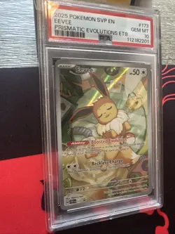 2025 POKEMON SVP EN SV BLACK STAR PROMO 173 EEVEE PRISMATIC EVOLUTION ETB PSA 10 - Image 3