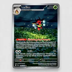 Ledian 144/142 SV07: Stellar Crown Holo Illustration Rare Pokemon TCG NM - Image 1