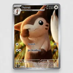 Furret 168/159 SV09: Journey Together Holo Illustration Rare Pokemon TCG NM - Image 1