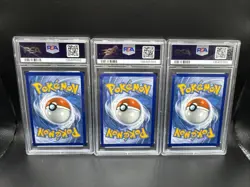 2019 Pokemon SM Black Star Promo Flareon/Jolteon/Vaporeon GX PSA 8 Set - Image 2