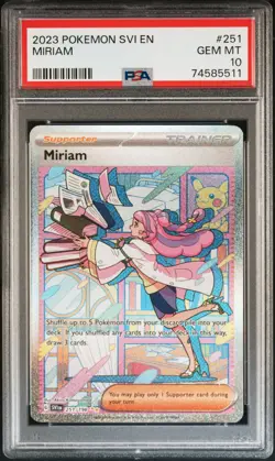 2023 POKEMON SVI EN-SCARLET & VIOLET SPECIAL ILLUSTRATION RARE MIRIAM PSA 10 - Image 1