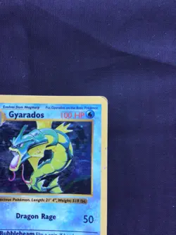 Pokemon Cards: Base Set Shadowless Rare Holo: Gyarados 6/102 - Image 4
