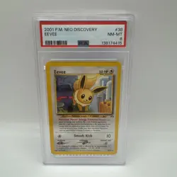2001 POKEMON NEO DISCOVERY #38 EEVEE PSA 8 - Image 1