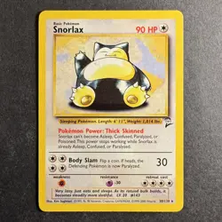 Snorlax - 30/130 - Base Set 2 - Pokemon - Rare - Played - Image 1