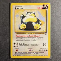 Snorlax - 30/130 - Base Set 2 - Pokemon - Rare - Played - Image 3