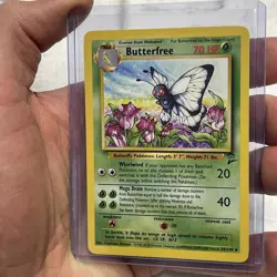 Pokemon TCG Butterfree Second Edition 34/130 Regular Uncommon NM Near Mint Vtg - Image 2