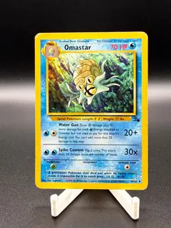 Pokemon Omastar Uncommon Fossil 40/62 HP Vintage TCG 1999 - Image 1