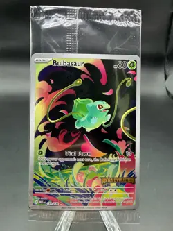Pokemon Mega Evolution Bulbasaur 133/132 Mega Evolution Stamped Promo - Image 1