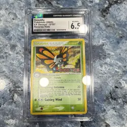 Pokemon Beautifly EX Deoxys 2/107 Rare Stage 2 100 HP 2005 CGC 6.5 Reverse Holo - Image 1
