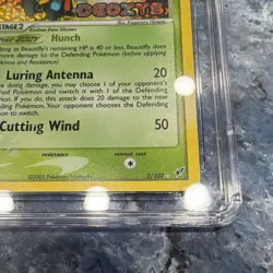 Pokemon Beautifly EX Deoxys 2/107 Rare Stage 2 100 HP 2005 CGC 6.5 Reverse Holo - Image 3