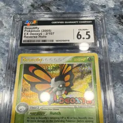 Pokemon Beautifly EX Deoxys 2/107 Rare Stage 2 100 HP 2005 CGC 6.5 Reverse Holo - Image 5