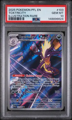 Toxtricity 103/094 Illustration Rare Pfl En-phantasmal Flames Pokemon PSA 10 - Image 1
