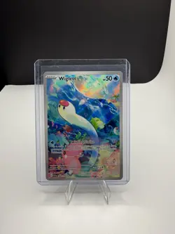 Pokemon Wiglett 206/198 Illustration Rare Scarlet & Violet Base Set Holo NM - Image 1