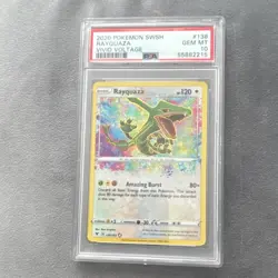 Pokemon TCG Rayquaza 138/185 Vivid Voltage Amazing Rare Holo PSA 10 - Image 1