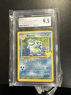 Pokemon Blastoise Holo BGS 9.5 Classic Collection Celebrations 2/102 - Image 1