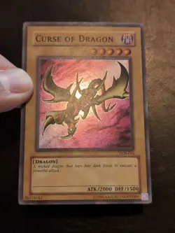 Yu-Gi-Oh! SUPER RARE CARD CURSE OF DRAGON LOB-066 1996 VINTAGE PRINT NM/VLP - Image 2