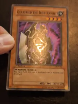 Yu-Gi-Oh! SUPER RARE CARD GEARFRIED THE IRON KNIGHT PSV-101 1ST LP - Image 2