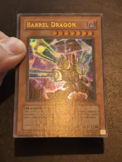 Yu-Gi-Oh! ULTRA RARE CARD BARREL DRAGON MRD-126 1996 VINTAGE PRINT VLP - Image 3