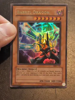 Yu-Gi-Oh! ULTRA RARE CARD BARREL DRAGON MRD-126 1996 VINTAGE PRINT VLP - Image 4