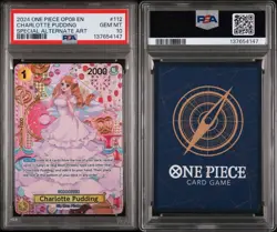 One Piece Charlotte Pudding (SP) OP03-112 Two Legends Foil PSA 10 OP08 - Image 3