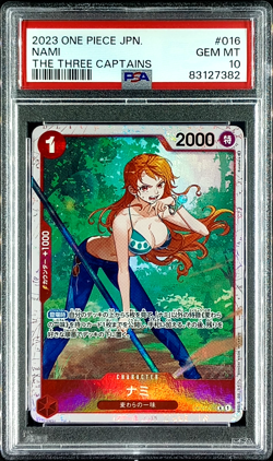 PSA 10 Nami One Piece Japanese Ultimate Deck ST10-The Three Captains OP01-016 - Image 1
