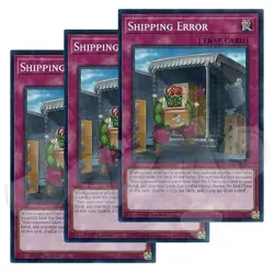 Yugioh - Shipping Error x 3 - 1st Edition NM - Plus Free Holo Card - Image 1
