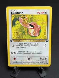 Pokemon TCG Lickitung Jungle Card 38/64 Regular Uncommon 1st Edition - Image 1