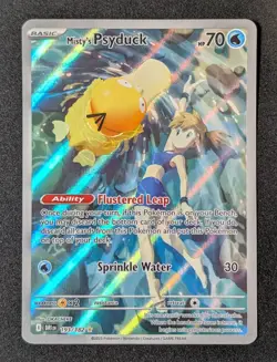 Pokemon TCG Misty's Psyduck Destined Rivals 193/182 Illustration Rare Card - Image 1